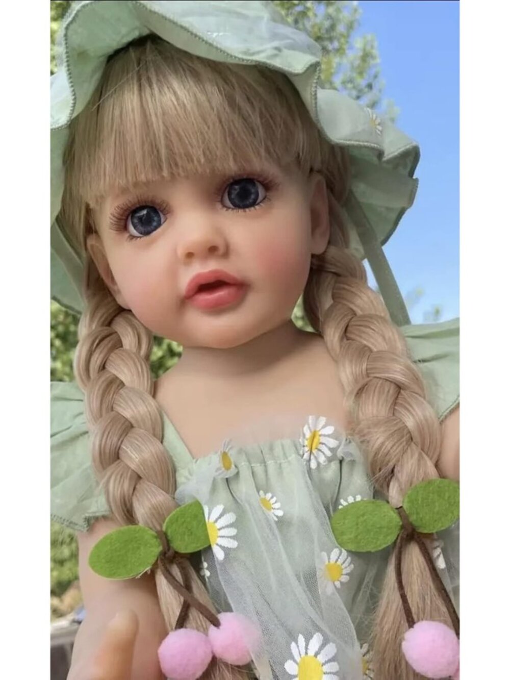 22 Inch Full Body Silicone Vinyl Reborn Baby Doll Girl Weighted Washable